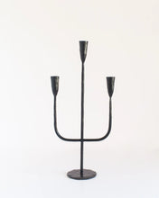 Load image into Gallery viewer, Hand Forged Iron Candelabra