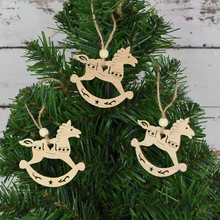 Load image into Gallery viewer, Larger - Timber Vintage Style Christmas Decorations