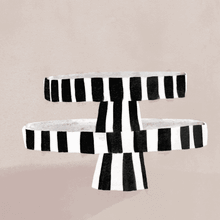 Load image into Gallery viewer, OYOY Toppu Tray Large - Black and White