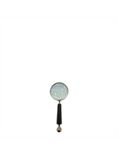 Load image into Gallery viewer, Brass Leather Bottle Opener / Letter Opener / Snuffer / Magnifier on Stand