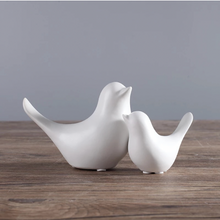 Load image into Gallery viewer, Contemporary Sitting Birds - Set of 2