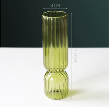 Load image into Gallery viewer, Fluted Coloured Glass Vases