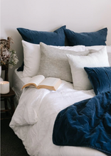 Load image into Gallery viewer, Mason Bee Velvet Throw - Navy