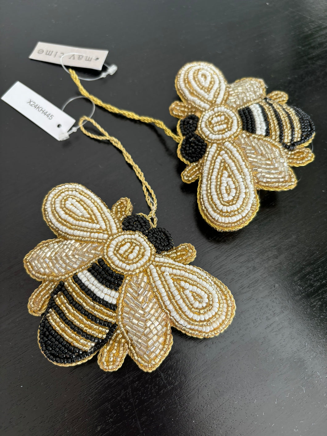 Majestic Beaded Hanging Bee