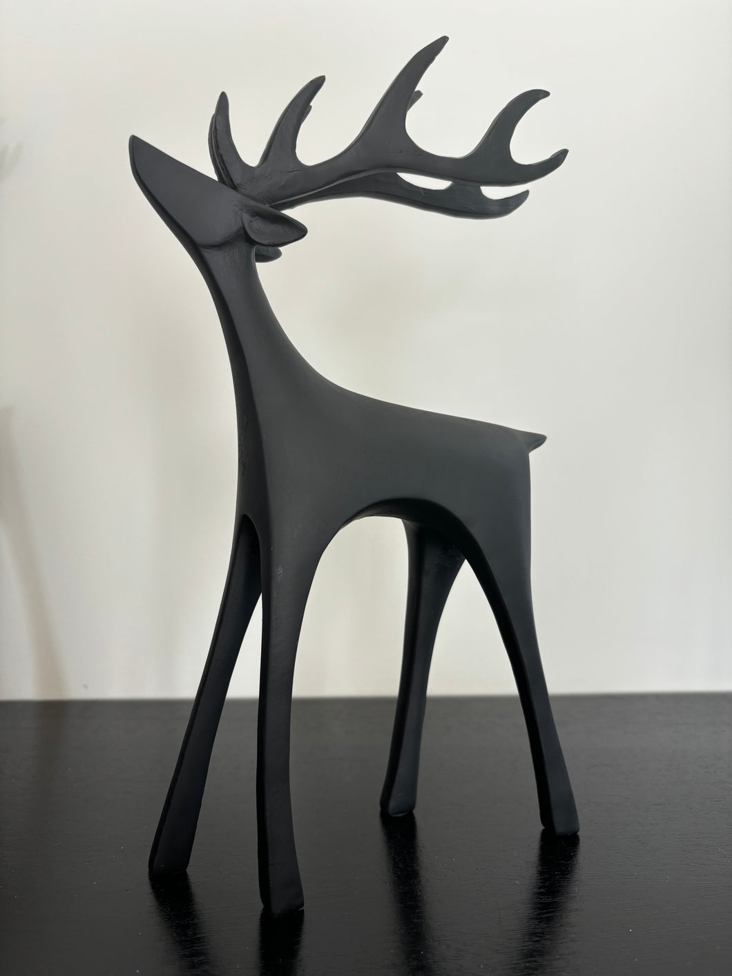 Standing Black Reindeeer