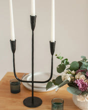 Load image into Gallery viewer, Hand Forged Iron Candelabra
