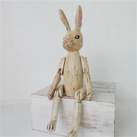 Vintage Antiqued Rabbit