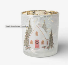 Load image into Gallery viewer, Aurelia Snowy Cottage Votive
