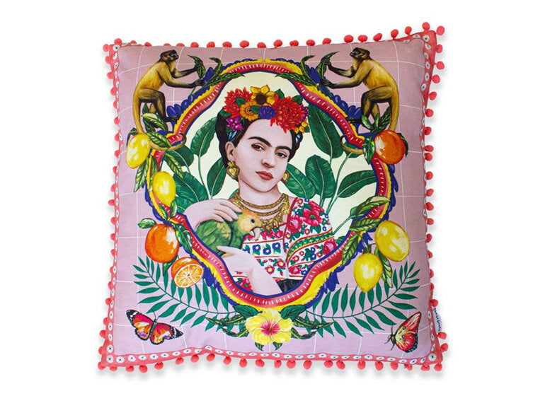 Mexican Folklore Square Cushion