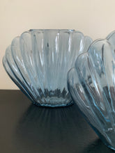 Load image into Gallery viewer, Blue Shell Glass Vase
