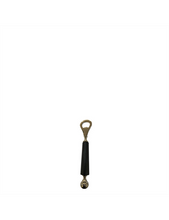 Load image into Gallery viewer, Brass Leather Bottle Opener / Letter Opener / Snuffer / Magnifier on Stand
