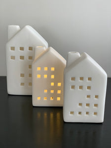 Porcelain Tea Light Houses