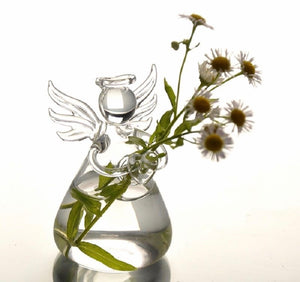 Glass Angel Vase