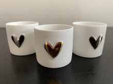 Load image into Gallery viewer, Silver Heart Mini Tea Light Set
