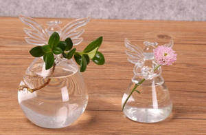 Glass Angel Vase