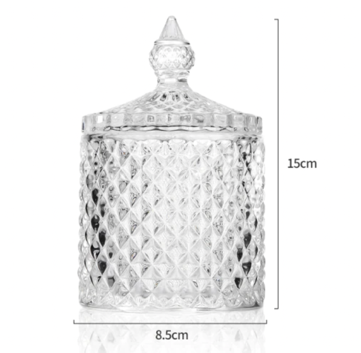 Decorative Glass Vanity Jar