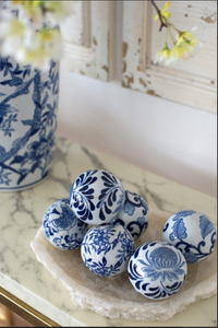 Blue and White Porcelain Balls
