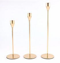 Load image into Gallery viewer, Tulip Shape Candle Sticks - Set of 3

