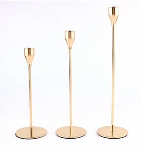 Tulip Shape Candle Sticks - Set of 3