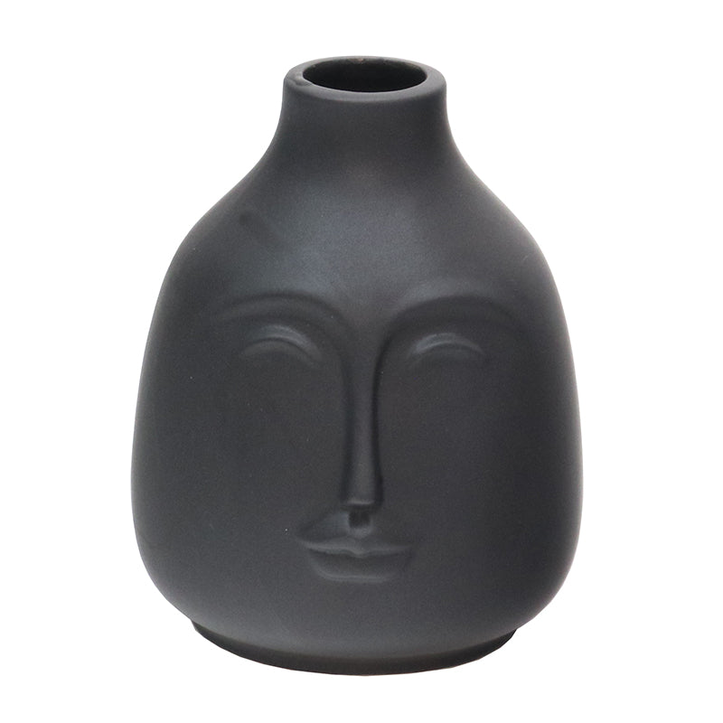 Bahari Face Vase - Black