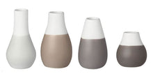 Load image into Gallery viewer, Grey Mini Pastel Vases - SET of 4
